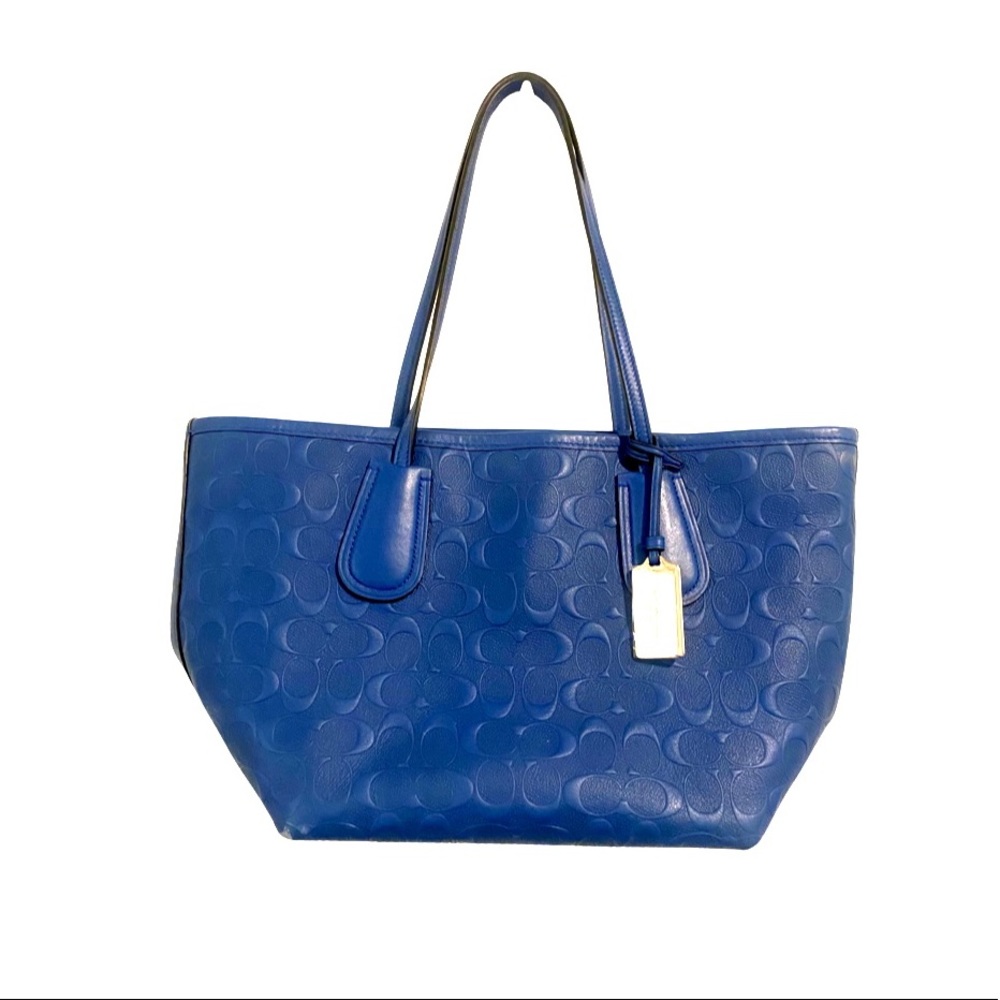 Navy Blue Coach bag tote like new
